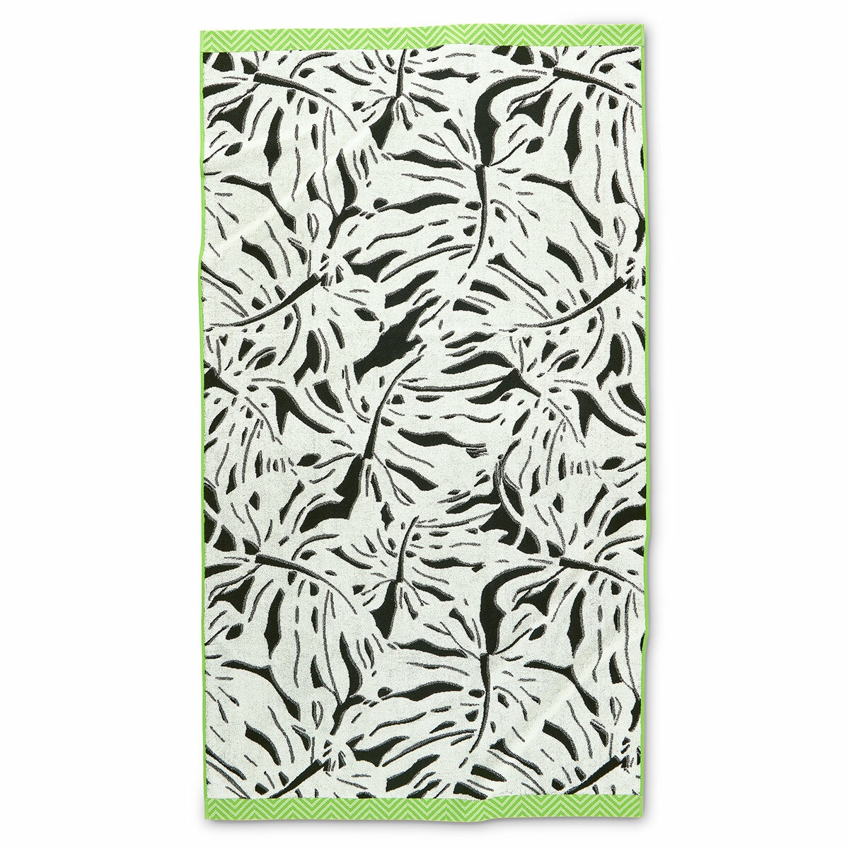 Oversized 100% Cotton Monstera Beach Towel Oversized 100% Cotton Monstera Beach Towel