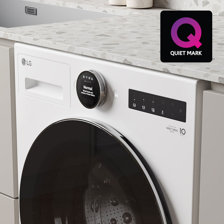 LG F4X7013TWB, 13kg, 1400rpm, Washing Machine, A Rated in White