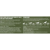 Back of pack information with ingredients and nutritional information