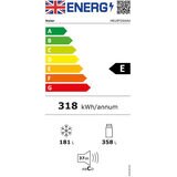 Haier HB18FGSAAA, Multidoor Fridge Freezer, E Rated in Titanium Steel
