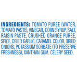Close up image of ingreadiant list for A1 Sauce