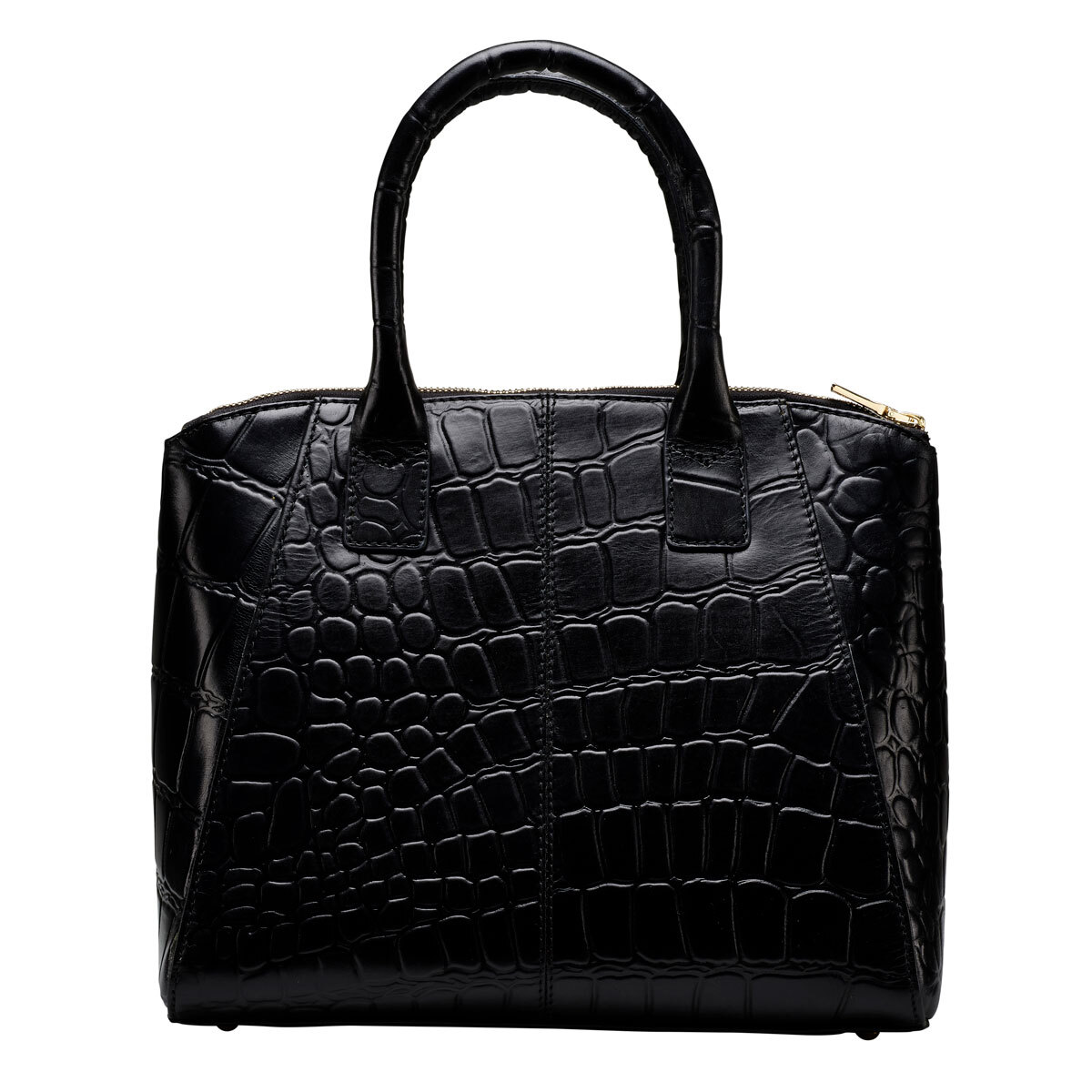 Osprey London Croc Leather Women's Handbag, Black