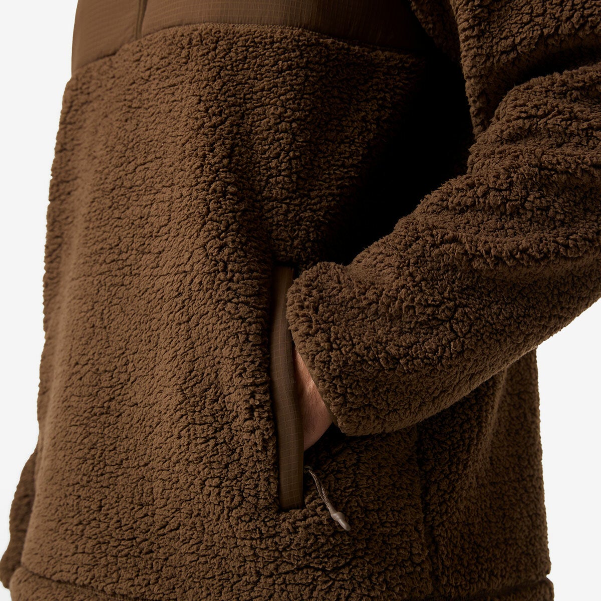Hunter Men's 1/2 Zip Fleece in Brown