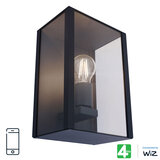 4lite WiZ Modern Smart E27 Filament Bulb Outdoor Wall Light