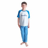 United Colours of Benetton Kids 4 Piece Pyjama Set in Blue
