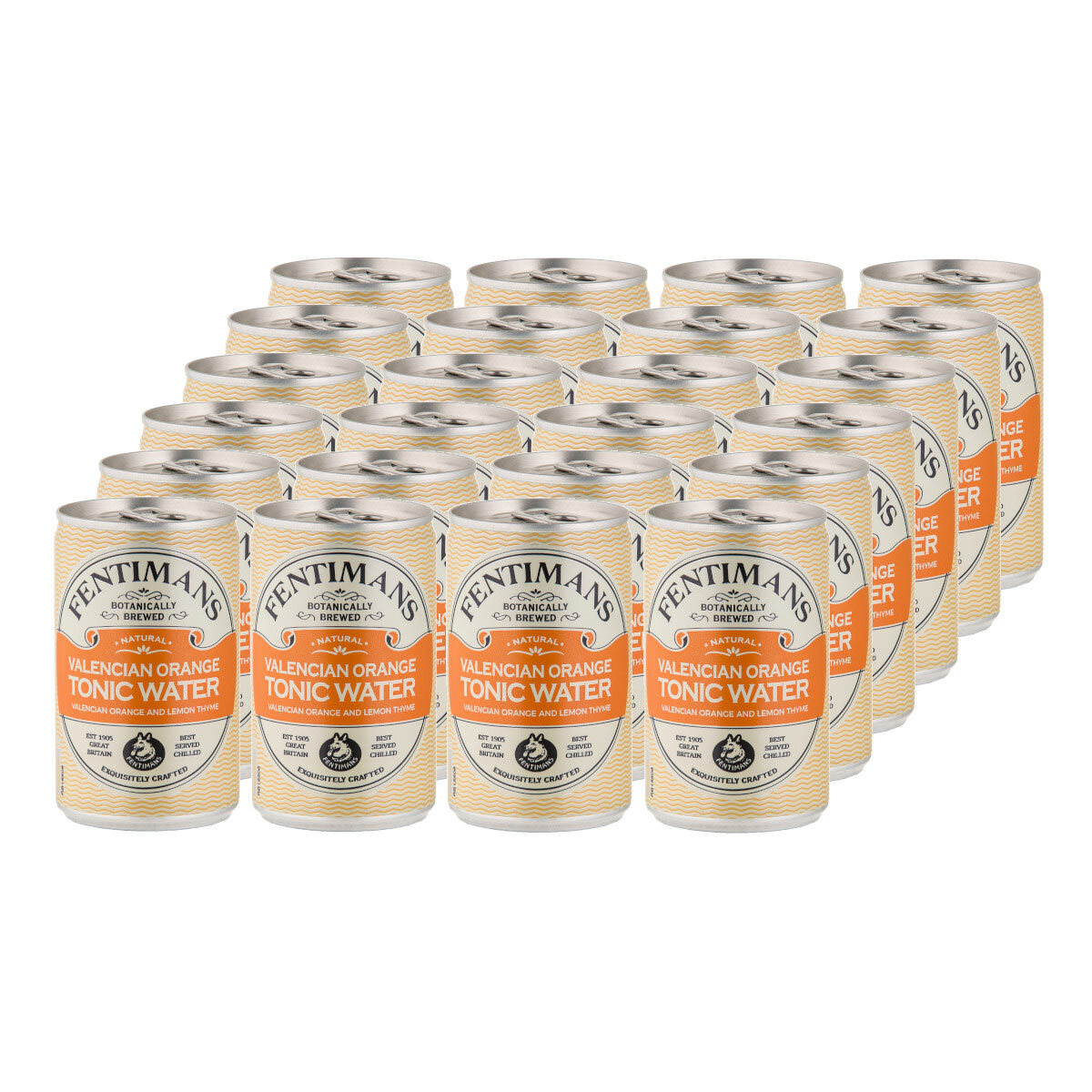 Image of 24 cans of Fentimans Valencian Orange