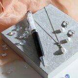 Diamonfire Shell Pearl Drop Lever Hook Earrings