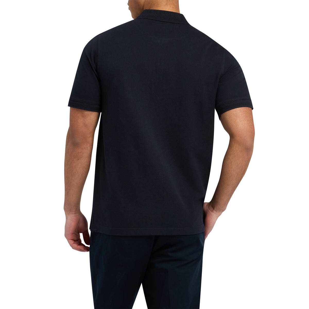 Ted Baker Men's Cyrile Zip Polo Shirt in Navy