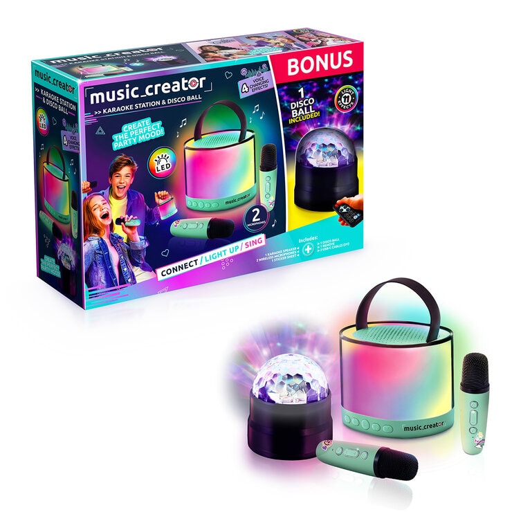 Music Creator Mini Karaoke Station & Disco Ball (14+ Years)