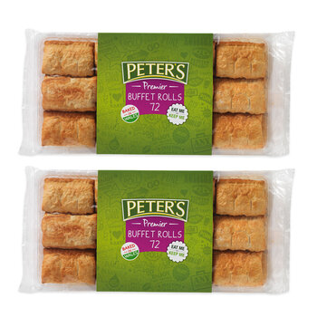 Peters Buffet Sausage Rolls 2 x 72 Pack