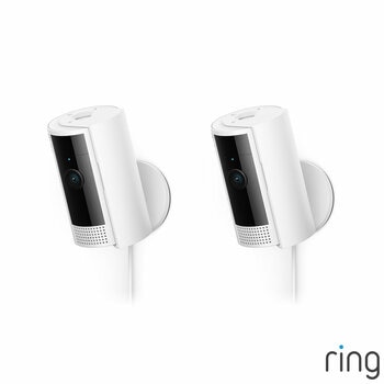 Ring Wired Indoor Camera 2 Pack in White