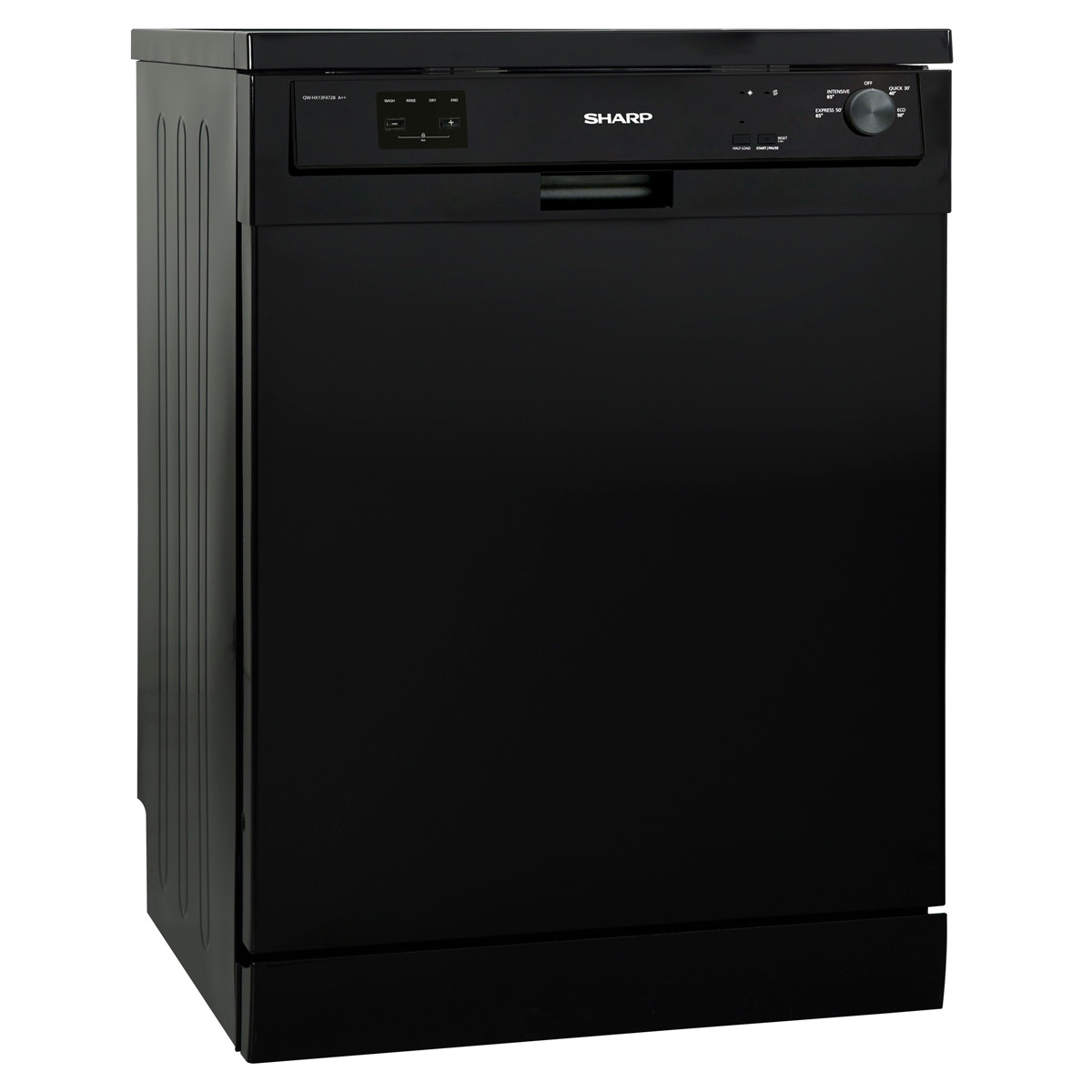 Sharp QW-HX13F472B, 13 Place Settings Dishwasher A++ Rated in Black