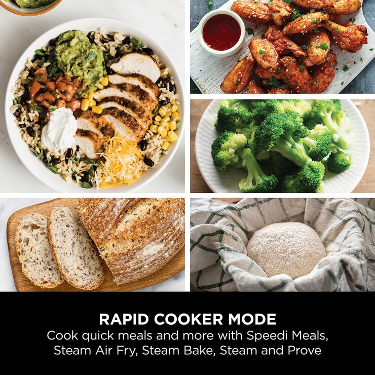 Lifestyle image showing rapid cooker mode Lifestyle image showing rapid cooker mode