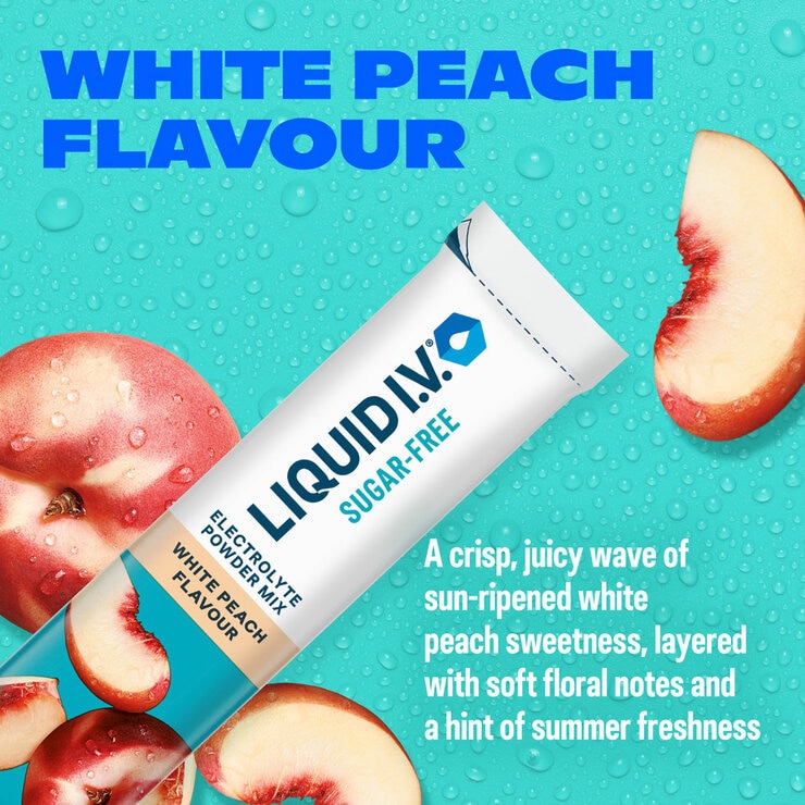 Liquid I.V.® Sugar Free Electrolyte Powder Mix, White Peach & Mango Pineapple Variety Pack, 30 Sticks Liquid I.V.® Sugar Free Electrolyte Powder Mix, White Peach & Mango Pineapple Variety Pack, 30 Sticks