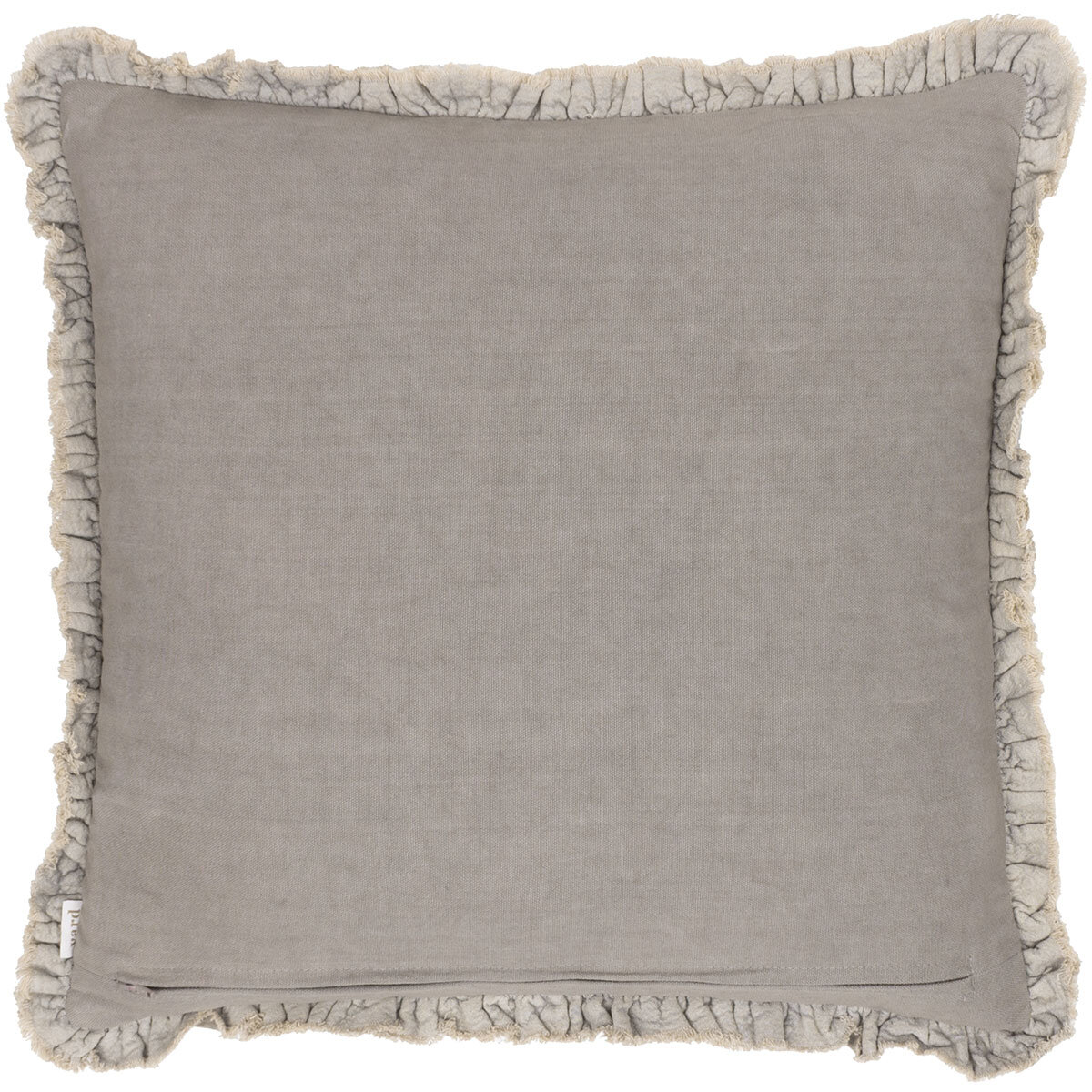 Furn Bertie Velvet Feather Fill Cushion 2 Pack in Taupe, 45 x 45 cm