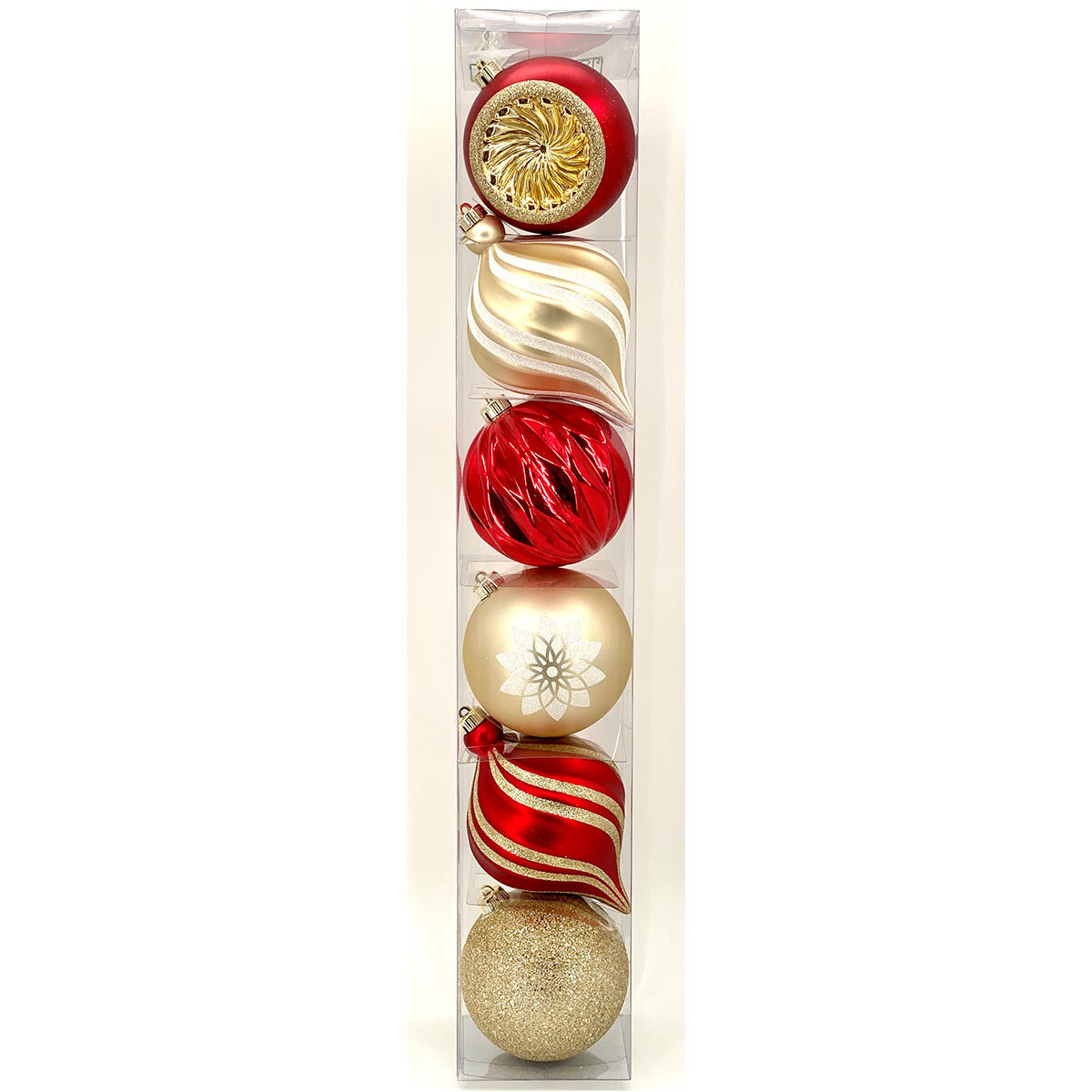 6 Inch (15cm) Shatter-Resistant Christmas Ornaments Set of 6 - in 2 Colours