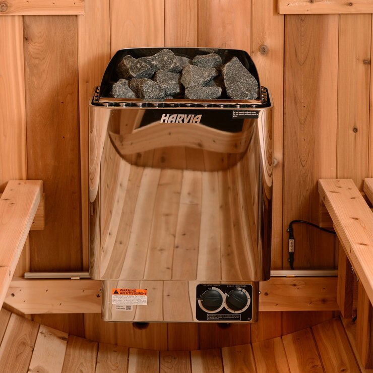 Almost Heaven Yukon 6 Person Barrel Steam Sauna Costco UK