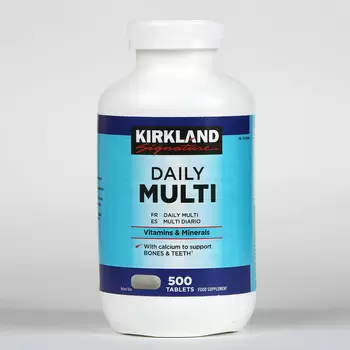 Kirkland Signature Daily Multi Vitamins & Minerals, 500 Tablets