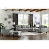 West Park 3 Seater Light Grey Leather Sofa | Costco UK
