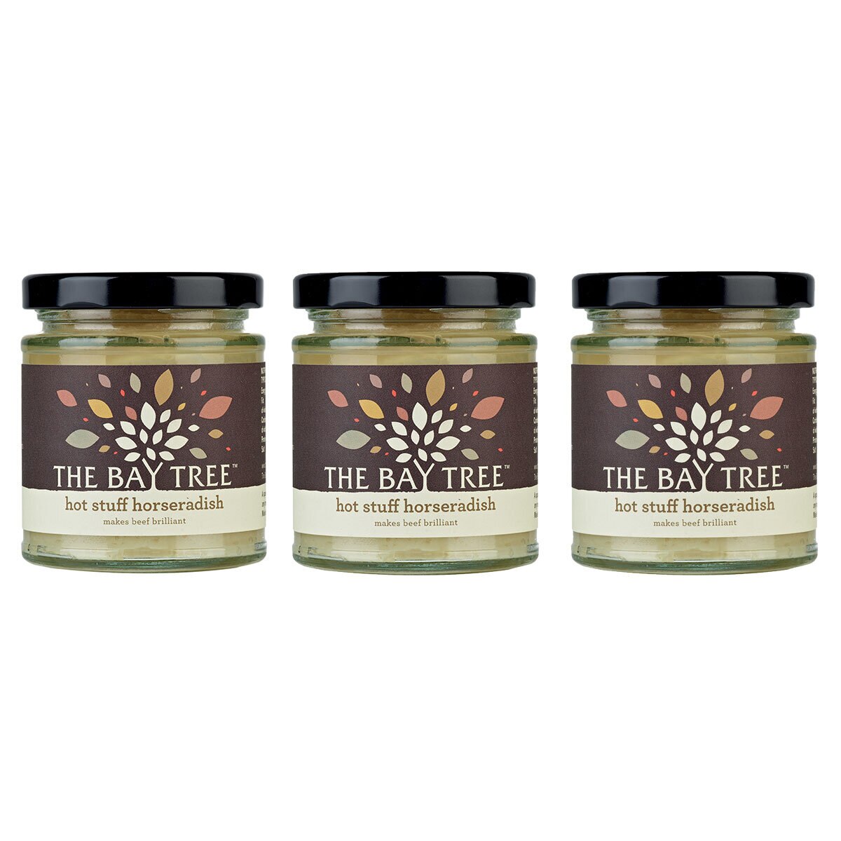 The Bay Tree Hot Stuff Horseradish, 3 x 175g