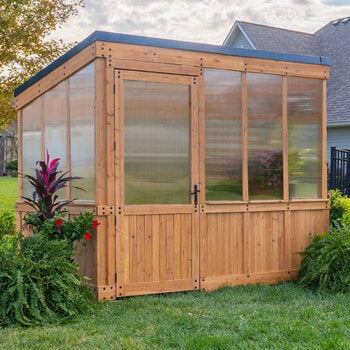 Backyard Discovery 9ft X 6ft Willow Wooden Greenhouse