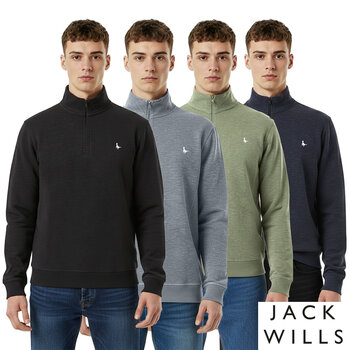 Jack Wills Men's Melange 1/4 Zip Jumper