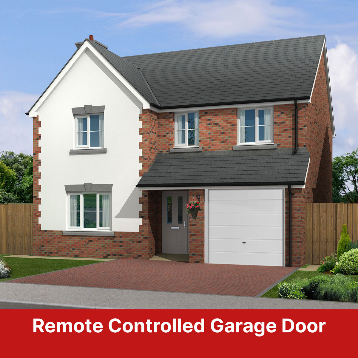 Cardale Haven Single Garage Door Retractable with Motor and Installation in 3 Colours