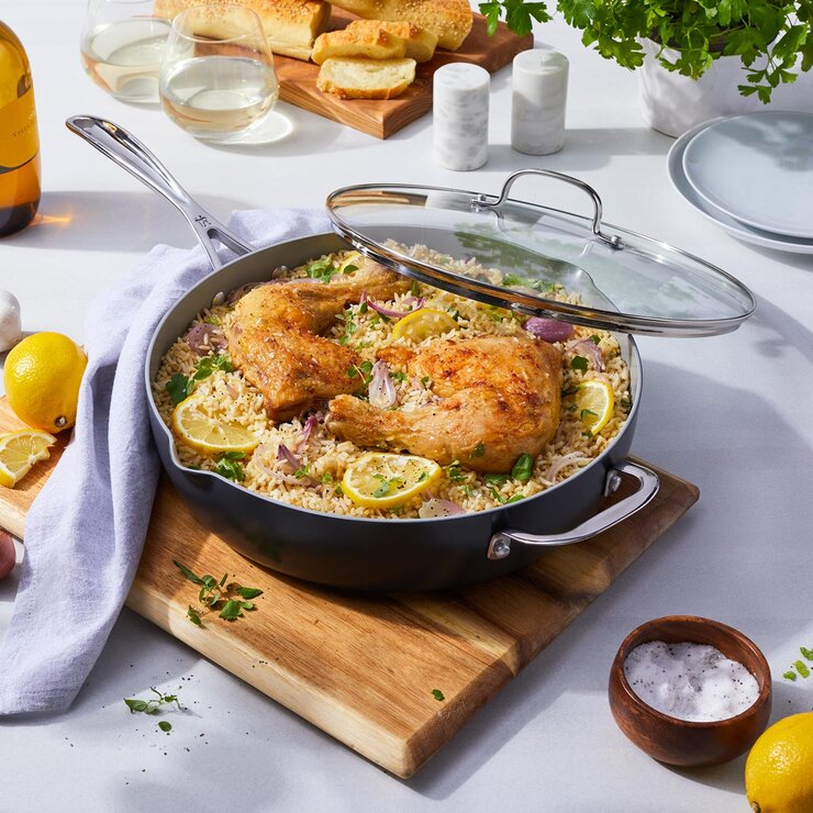 1763178 - Henckels Hard Anodised Saute Pan 4.7L