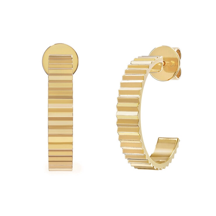 14ct Yellow Gold Hoop Stud Earrings 14ct Yellow Gold Hoop Stud Earrings