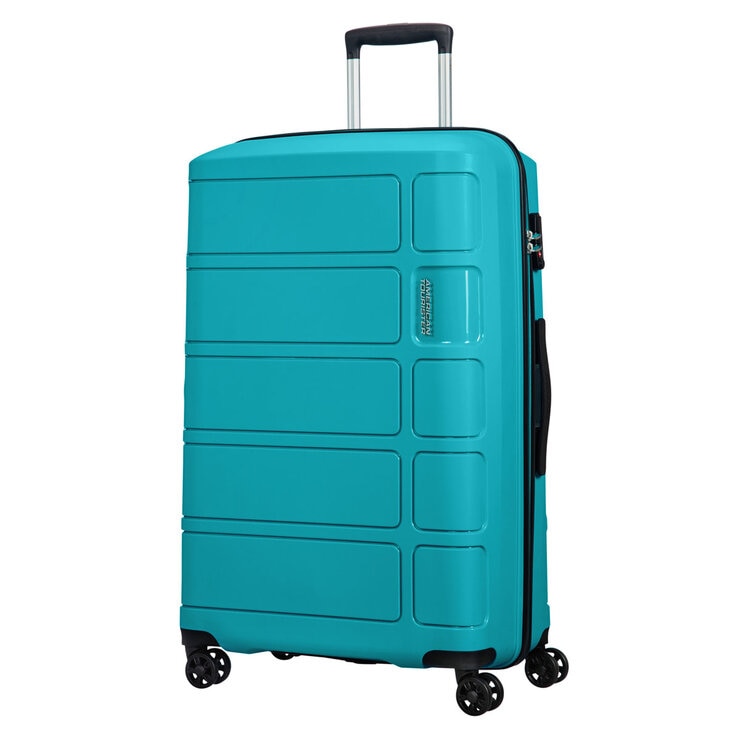 American Tourister Summer Splash 3 Piece Hardside Luggage Set in Summer Blue