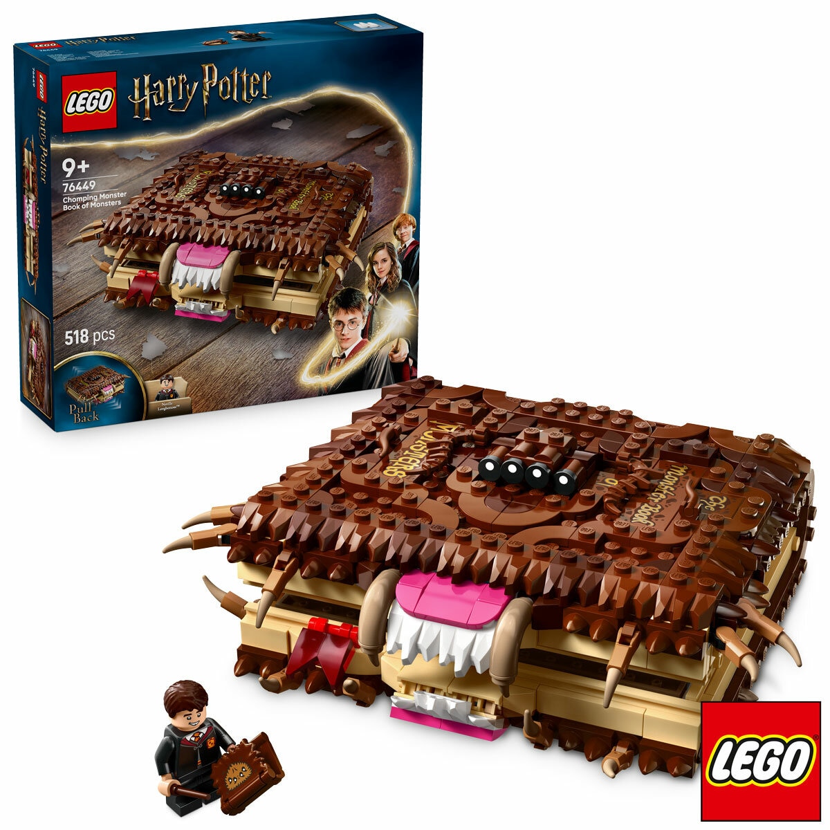 LEGO Harry Potter Chomping Monster Book of Monsters - Model 76449 (9+ Years)