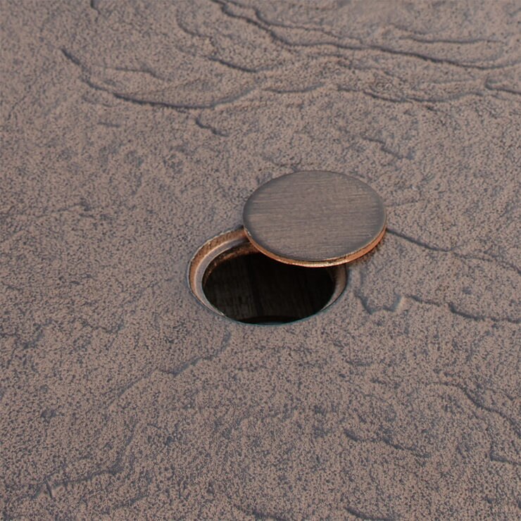 Agio St Louis 7 Piece Woven Dining Set With Storage And Lazy Susan