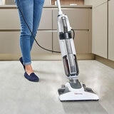 Lifestyle image of the Polti Vaporetta 3 vacuuming floor