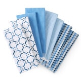 KitchenAid Printed Kitchen Towels Set 8 Pack in Blue