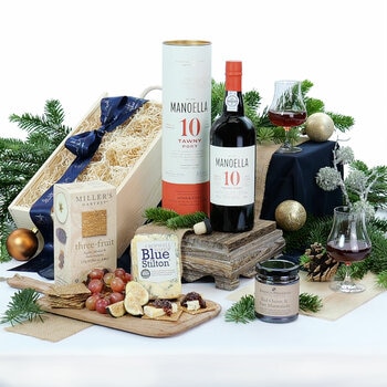 Heather & Bale The 10yr Tawny Port & Stilton Christmas Box