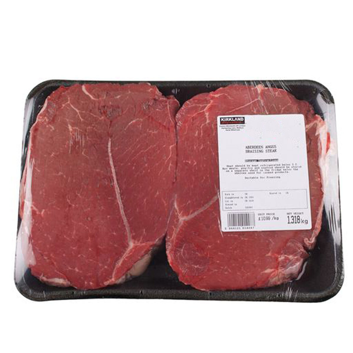 Kirkland Signature AA Braisig Steak