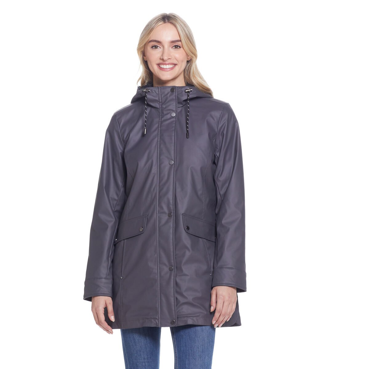 Weatherproof Ladies Slicker Jacket in Graphite L Costco UK