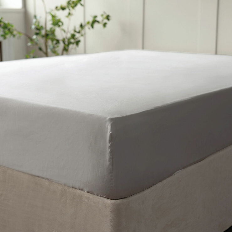 Belledorm 600 Thread Count Cotton Grey Fitted Sheet in 3 Sizes Belledorm 600 Thread Count Cotton Grey Fitted Sheet in 3 Sizes