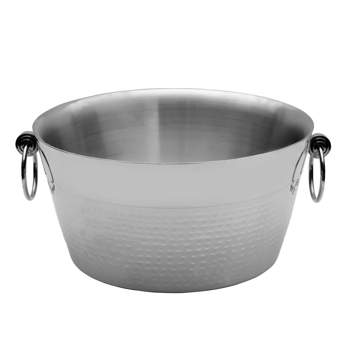 Mikasa Double Wall Stainless Steel Hammered Beverage Tub