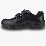 TeⓇm Chivers Double Touch Fastening Boy's School Shoes, Size 1