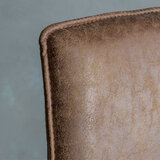 Gallery Hinks Brown Faux Leather Dining Chair