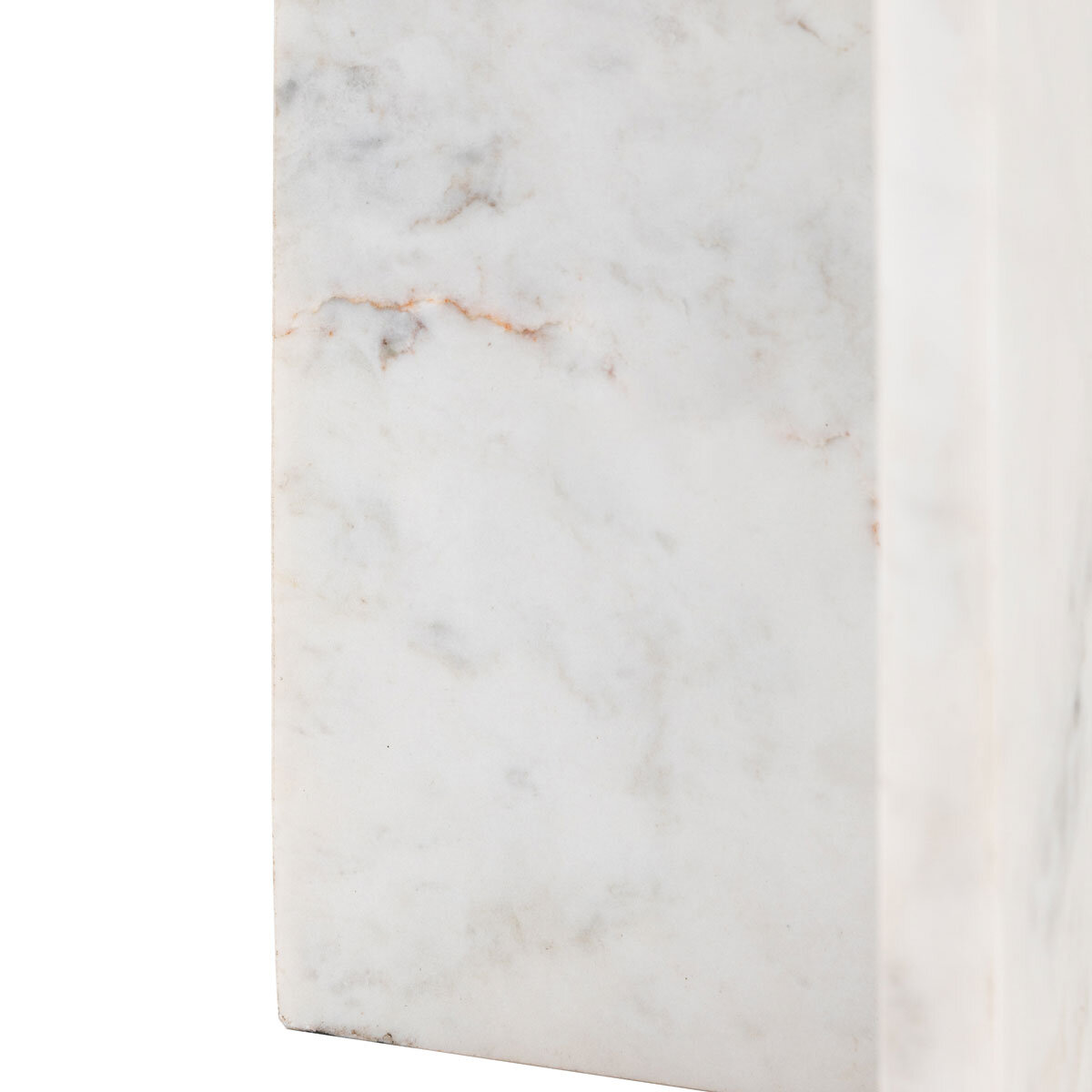 Gallery Amalfi White Marble Side Table