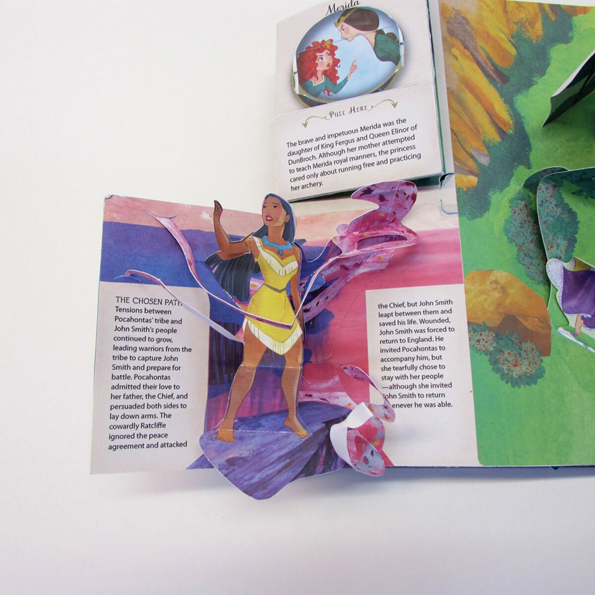 Page spread of Disney Princess pop up