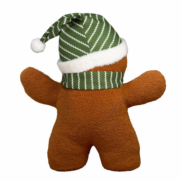 22 inch Gingerbread Plush With Green Santa hat