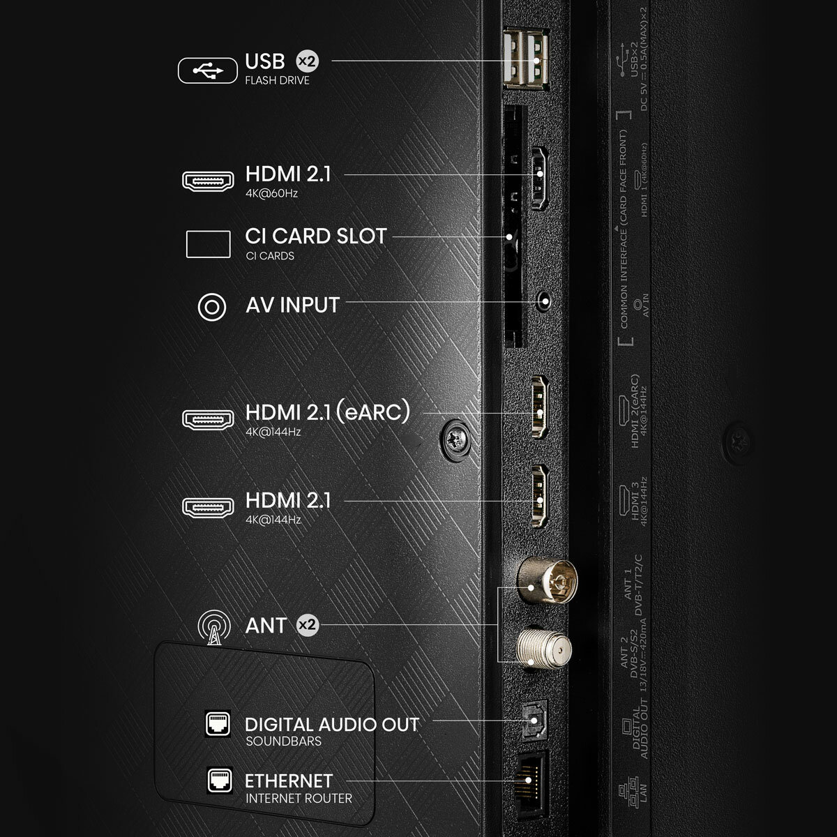 Hisense 50E78QTUK PRO 50 Inch QLED HD Smart TV