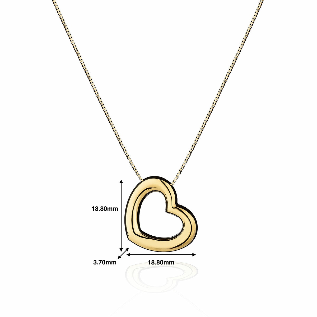 14ct Yellow Gold Open Heart Pendant 14ct Yellow Gold Open Heart Pendant