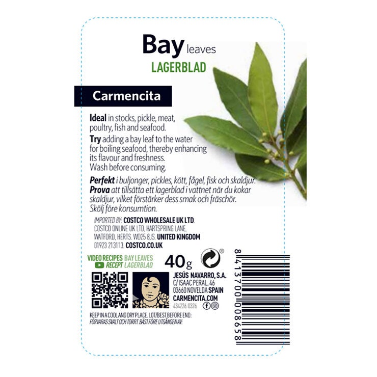 Carmencita Bay Leaves, 40g Carmencita Bay Leaves, 40g