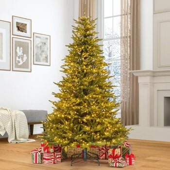 7.5 ft (2.3m) Pre-Lit Euro Style Artificial Christmas Tree With 1400 Colour Changing Twinkle Micro LED LightsLED Tree 7.5 ft (2.3m) Pre-Lit Euro Style Artificial Christmas Tree With 1400 Colour Changing Twinkle Micro LED LightsLED Tree