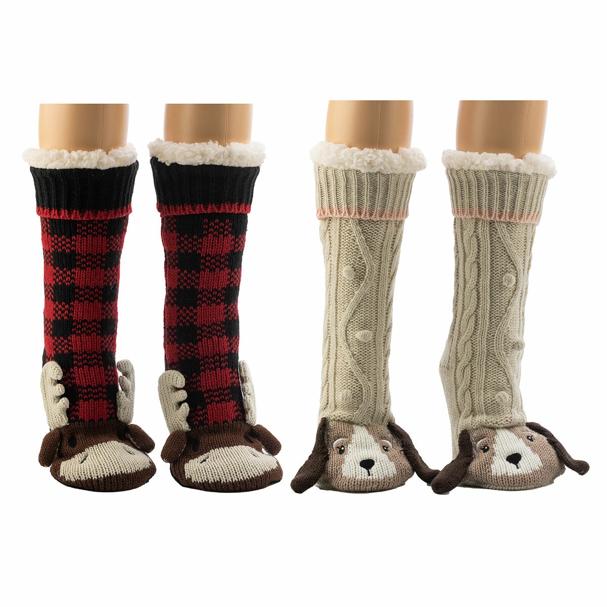 Jane & Bleecker Ladies Critter Sock, 2 Pack