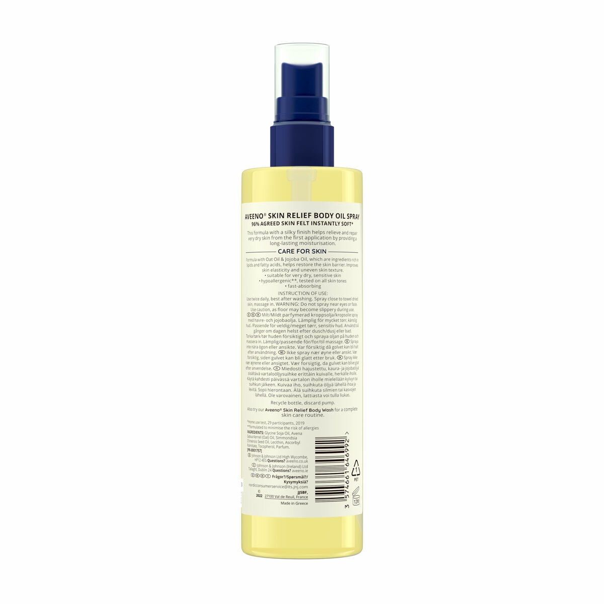 Aveeno Skin Relief Oil Spray, 3 x 200ml